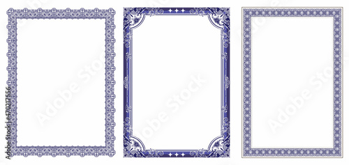 Download Certificate Frame Border Design Vector File.