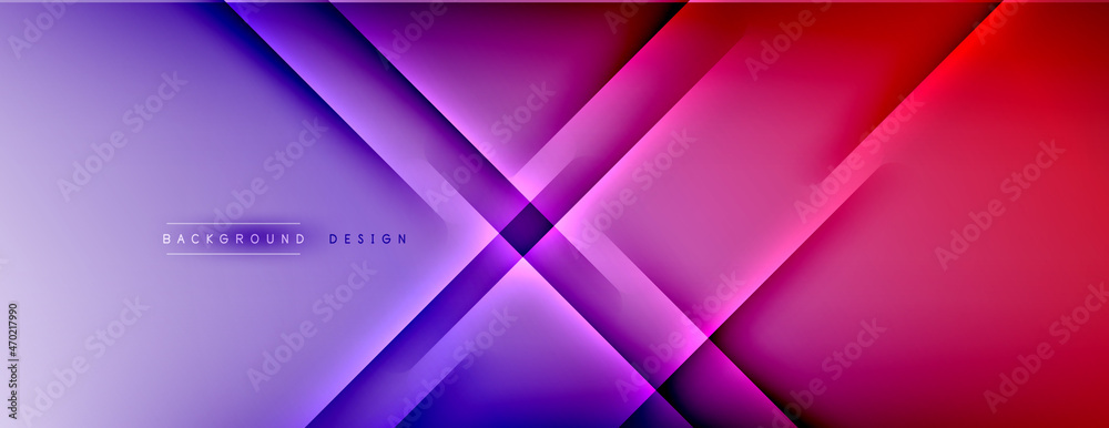 Abstract background - lines composition created with lights and shadows. Technology or business digital template. Trendy simple fluid color gradient abstract background with dynamic Abstract background - lines composition created with lights and shadows. Technology or business digital template. Trendy simple fluid color gradient abstract background with dynamic