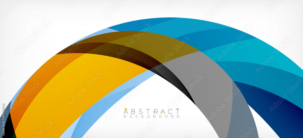 Color circle shapes, minimal geometric background. Trendy dynamic composition. Vector Illustration For Wallpaper, Banner, Background, Landing Page Color circle shapes, minimal geometric background. Trendy dynamic composition. Vector Illustration For Wallpaper, Banner, Background, Landing Page
