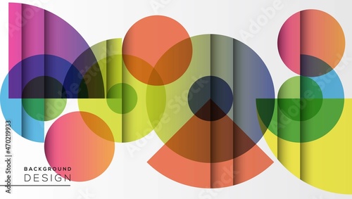 Abstract Modern Design with Circle Pop Color good for Event or Business Background Graphic Element Vector