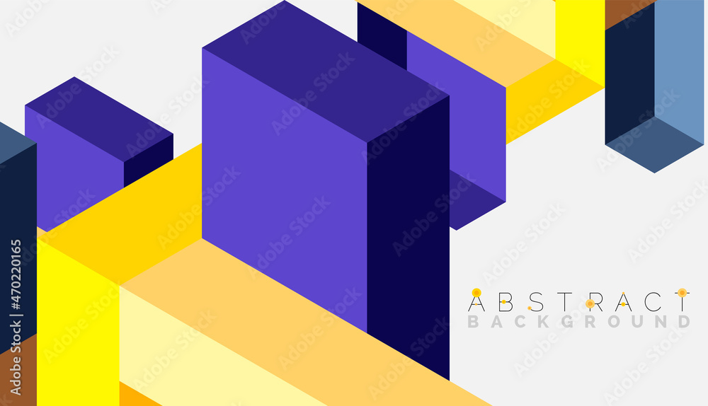 Abstract background. 3d cubes, cubic elements and blocks. Techno or business concept for wallpaper, banner, background, landing page Abstract background. 3d cubes, cubic elements and blocks. Techno or business concept for wallpaper, banner, background, landing page