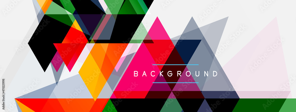 Mosaic triangles geometric background. Techno or business concept, pattern for wallpaper, banner, background, landing page Mosaic triangles geometric background. Techno or business concept, pattern for wallpaper, banner, background, landing page