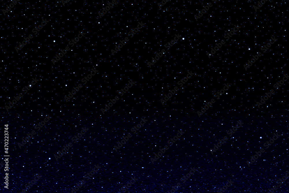 Sky with stars.  Starry night sky.  Stars in the night.  Galaxy apace background. 