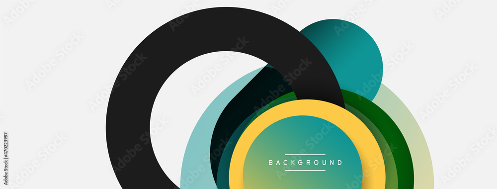 Circle and round shapes abstract background. Vector illustration for wallpaper banner background or landing page Circle and round shapes abstract background. Vector illustration for wallpaper banner background or landing page