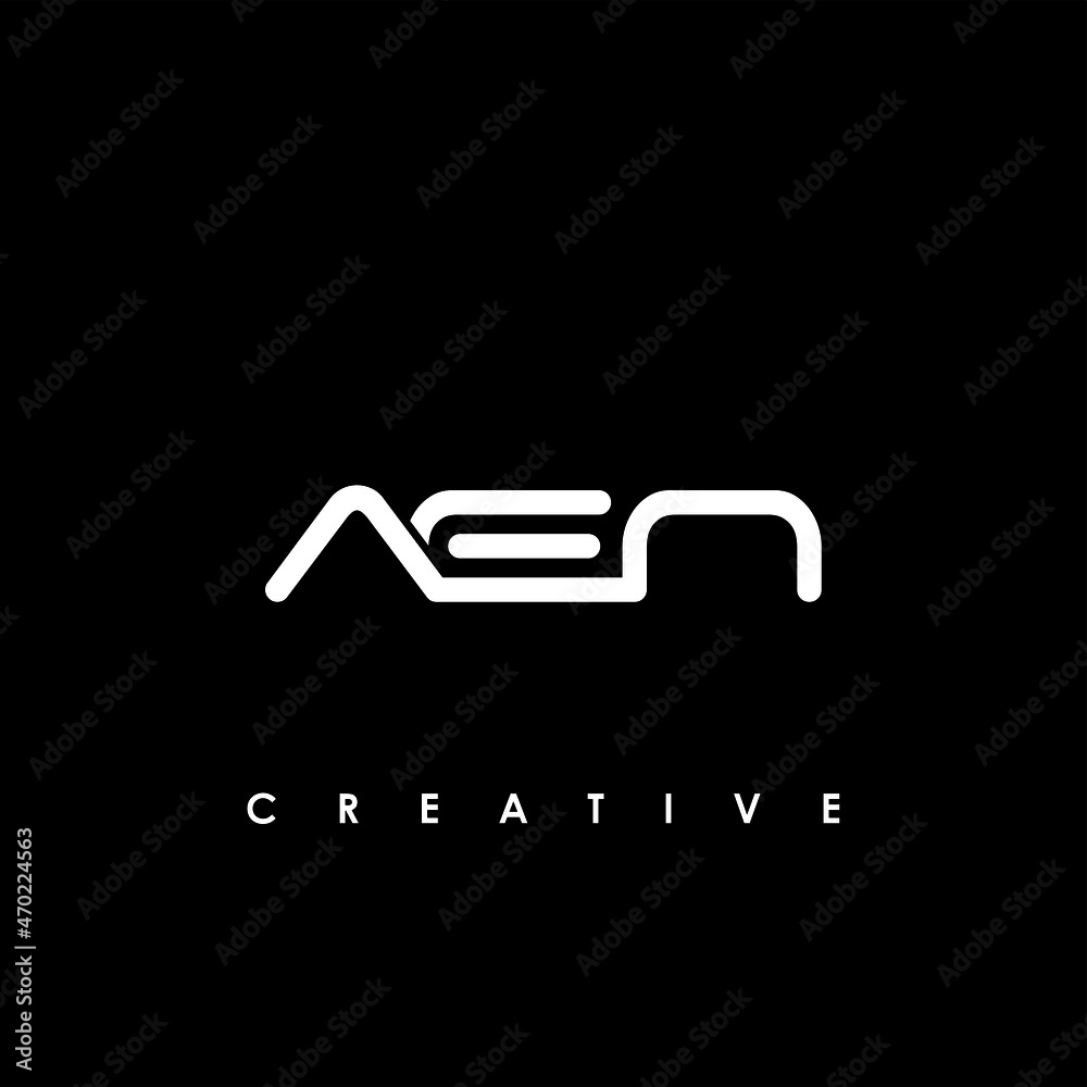 AEN Letter Initial Logo Design Template Vector Illustration AEN Letter Initial Logo Design Template Vector Illustration