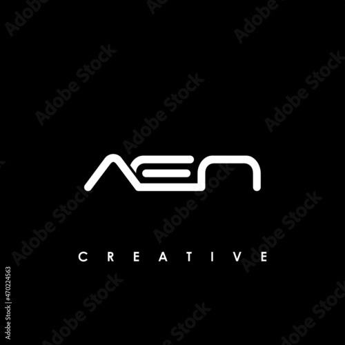 AEN Letter Initial Logo Design Template Vector Illustration