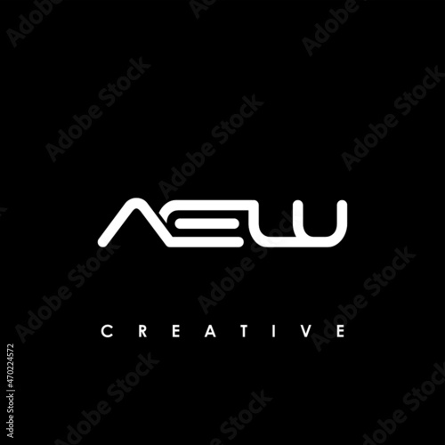 AEW Letter Initial Logo Design Template Vector Illustration