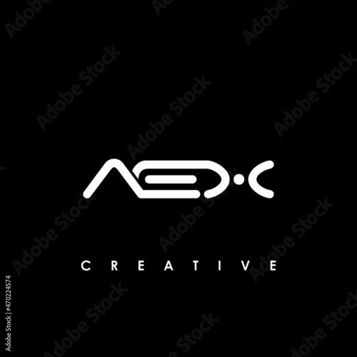 AEX Letter Initial Logo Design Template Vector Illustration