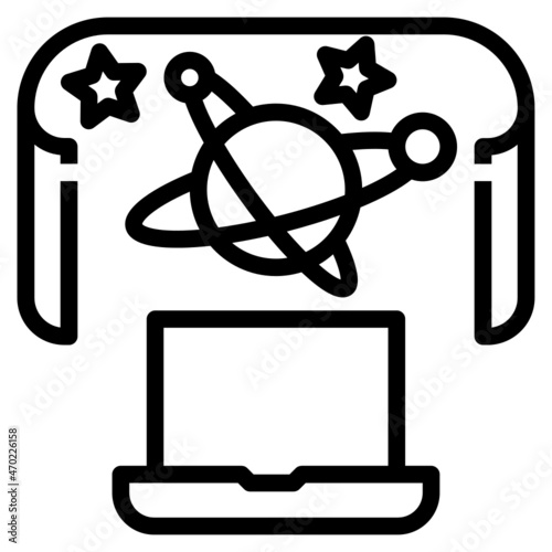 Learning line icon
