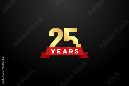 Anniversary Gradient Set Number Background For Celebration