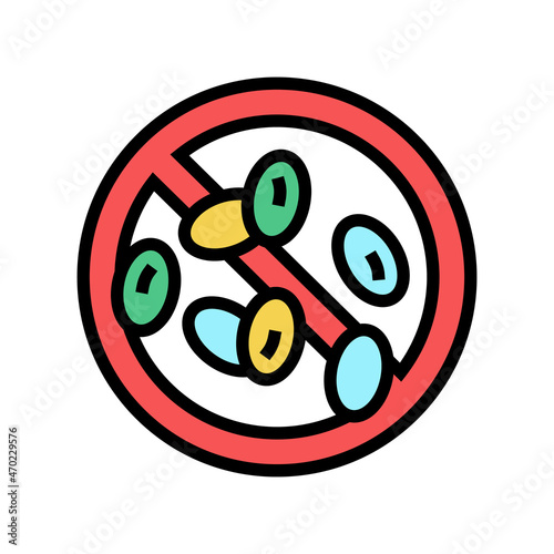 sedatives addiction color icon vector. sedatives addiction sign. isolated symbol illustration