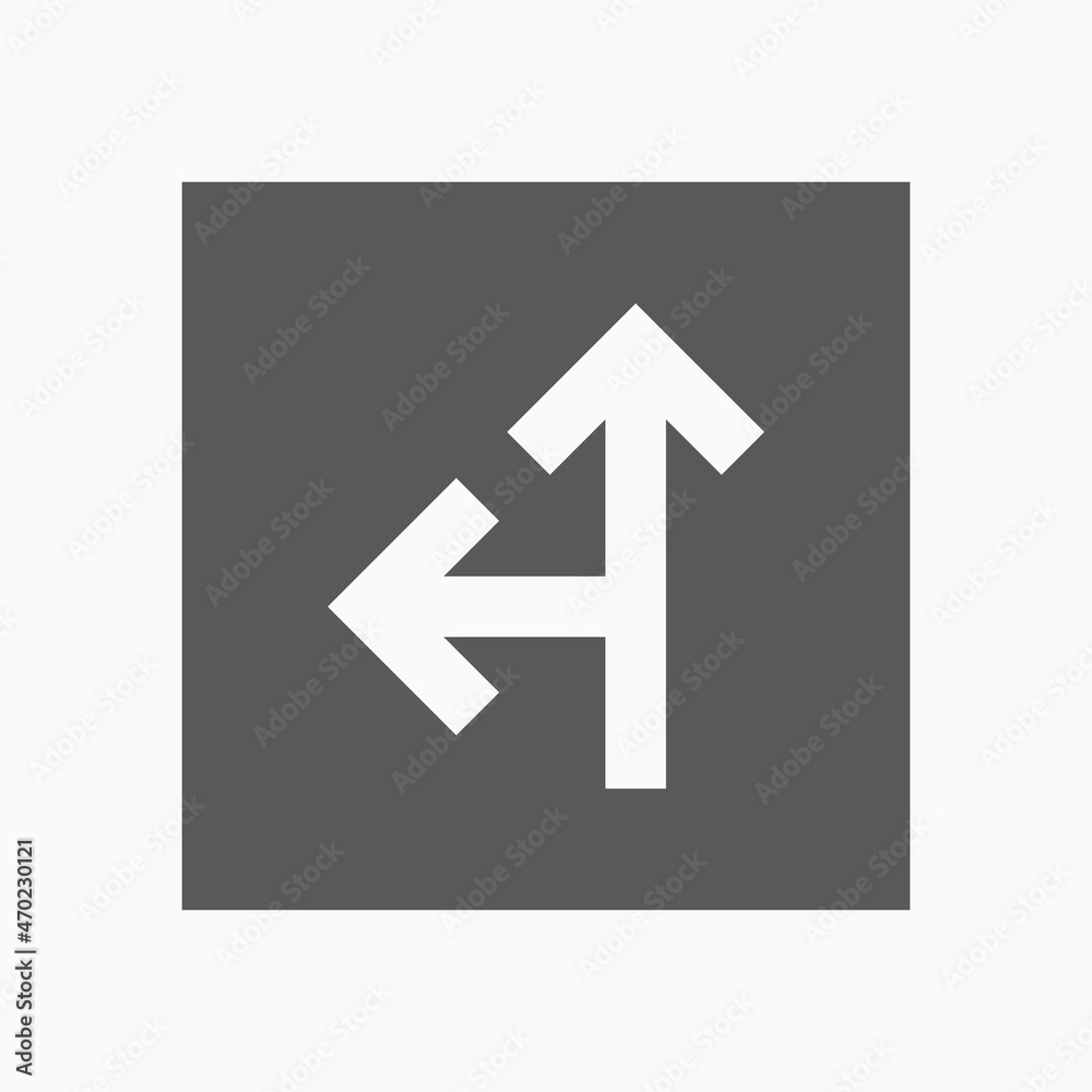 arrow junction icon, arrow vector arrow junction icon, arrow vector