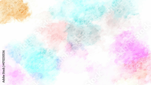 Abstract watercolor background Sun and cloud background with a pastel colored. 
