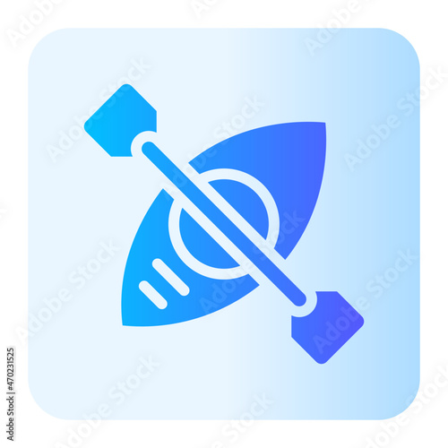 canoe gradient icon