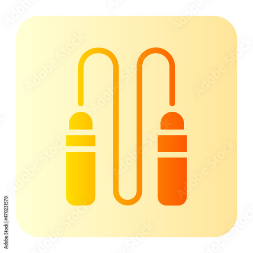 skipping rope gradient icon