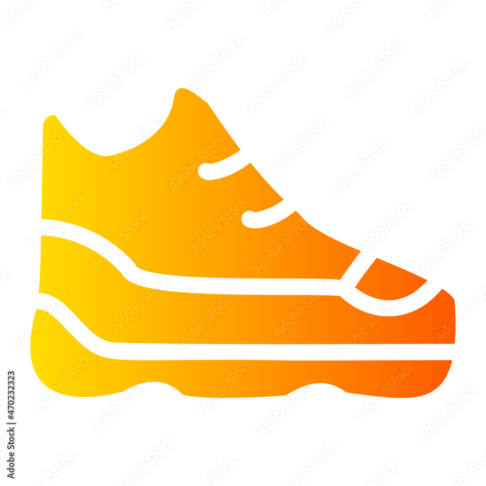 running shoes gradient icon