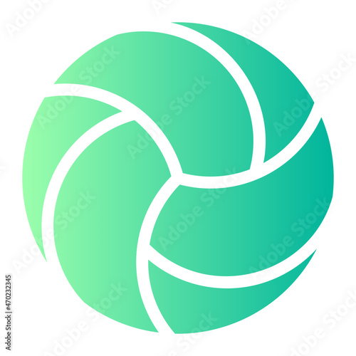 volley ball gradient icon