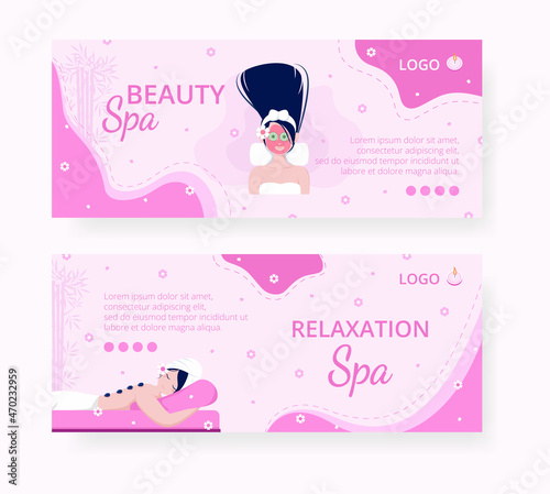 Beauty Spa and Yoga Banner Editable of Square Background Suitable for Social Media, Feed, Card, Greetings, Print and Web Internet Ads