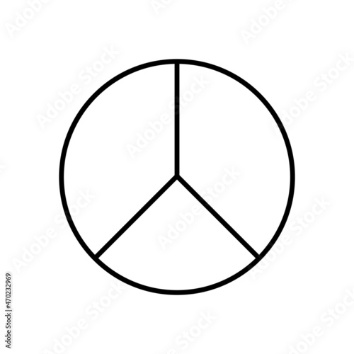 peace icon, pacifist vector, peaceful illustration