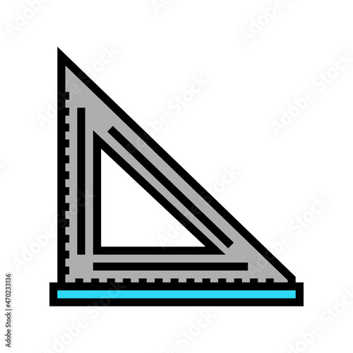 layout square carpenter tool color icon vector. layout square carpenter tool sign. isolated symbol illustration