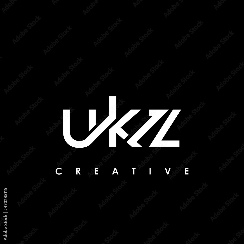 Fototapeta premium UKZ Letter Initial Logo Design Template Vector Illustration