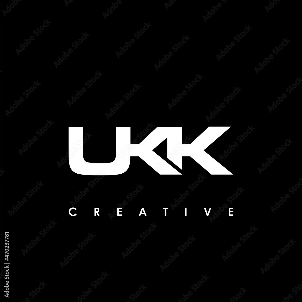 UKK Letter Initial Logo Design Template Vector Illustration