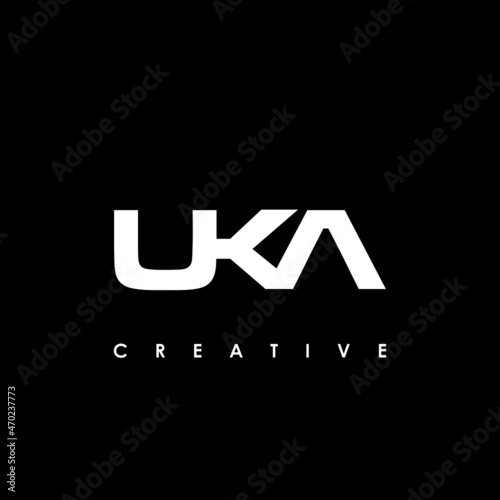 UKA Letter Initial Logo Design Template Vector Illustration