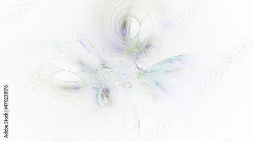 Abstract pale violet fiery shapes. Fantasy light background. Digital fractal art. 3d rendering.