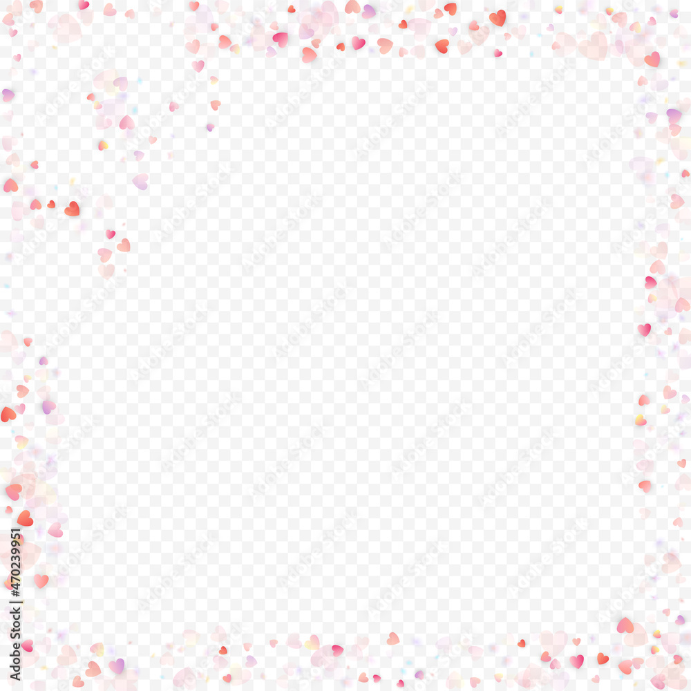 heart love vector confetti frame valentine pink heart love vector confetti frame valentine pink
