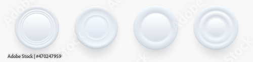 White buttons for user inte...