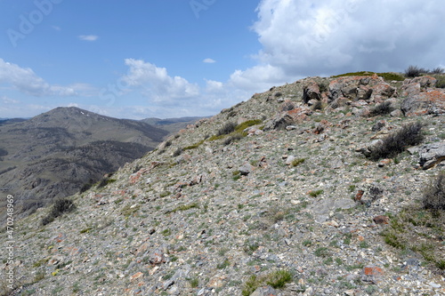 Mountain landscape near the North Chui ridge in the Kosh-Agach district of the Altai Republic. Russia photo