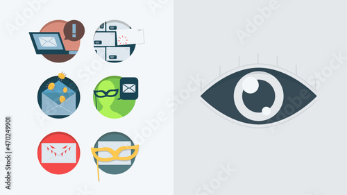 E-Mail Sicherheit Icon Set