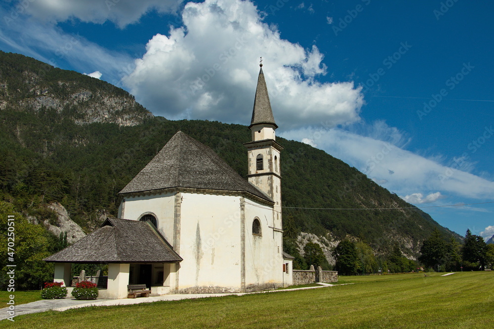 Church Chiesa Di San Gottardo in Bagni di Lusnizza, Italy, Europe
