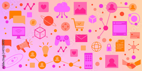 Information technology and social media background