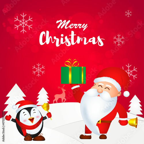 vector illustration for Merry Christmas and  happy new year -2022 © NAVIN