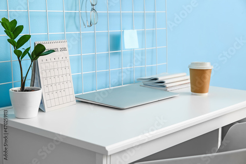 Comfortable workplace with ...