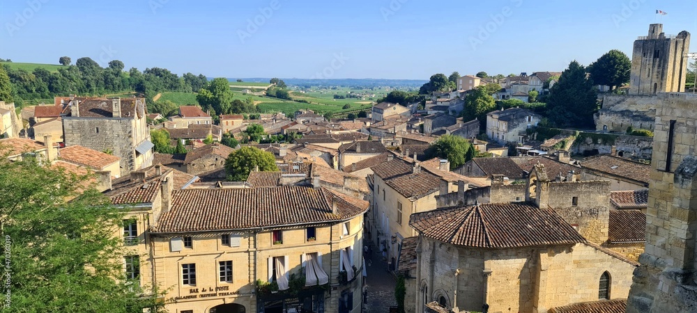 Fotografie, Obraz View of Saint-Emilion, famous for its wine, in France