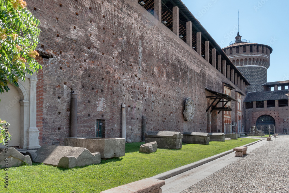 Inside the Sforza Castle