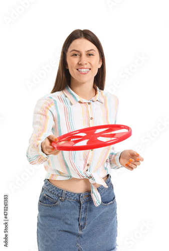 Beautiful young woman with ...