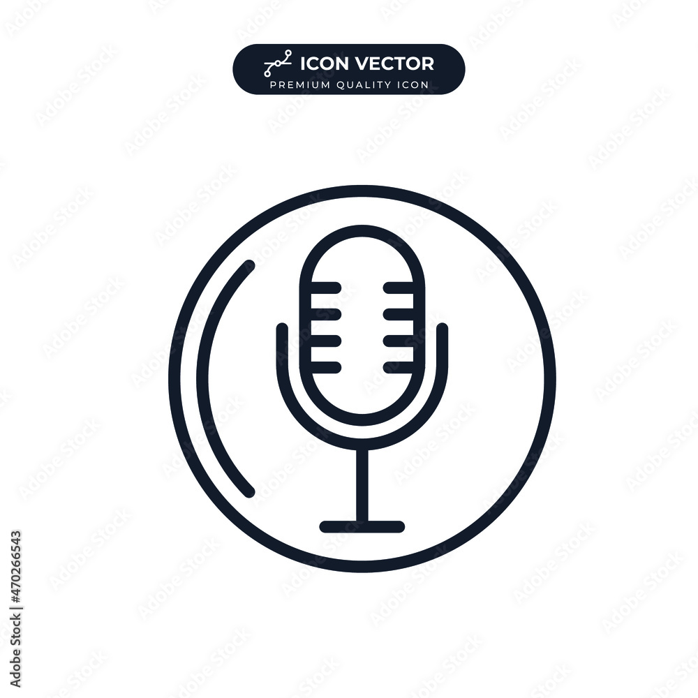 podcast icon symbol template for graphic and web design collection logo vector illustration podcast icon symbol template for graphic and web design collection logo vector illustration