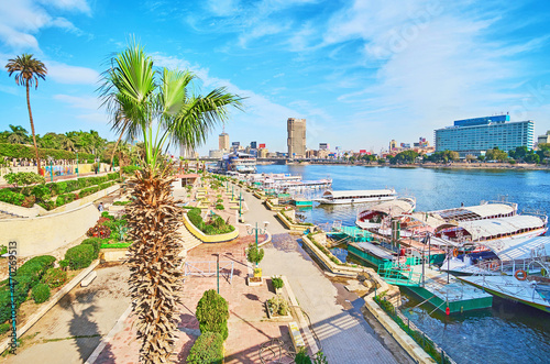 The parks on Gezira Island, Cairo, Egypt photo