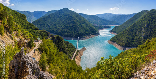 Lake Piva is an artificial lake located in Municipality Pluzine, on the north-west part of Montenegro
 photo