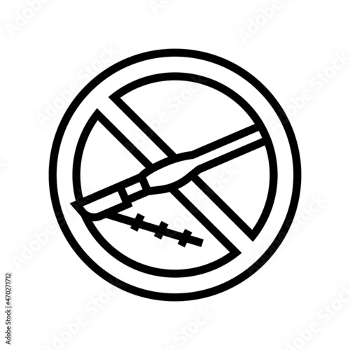 plastic surgery addiction line icon vector. plastic surgery addiction sign. isolated contour symbol black illustration