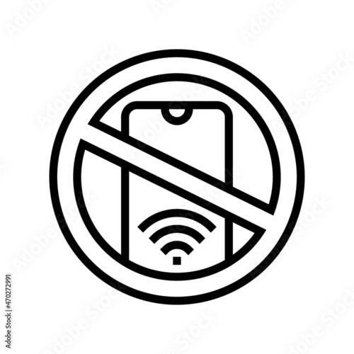 internet online app addiction line icon vector. internet online app addiction sign. isolated contour symbol black illustration