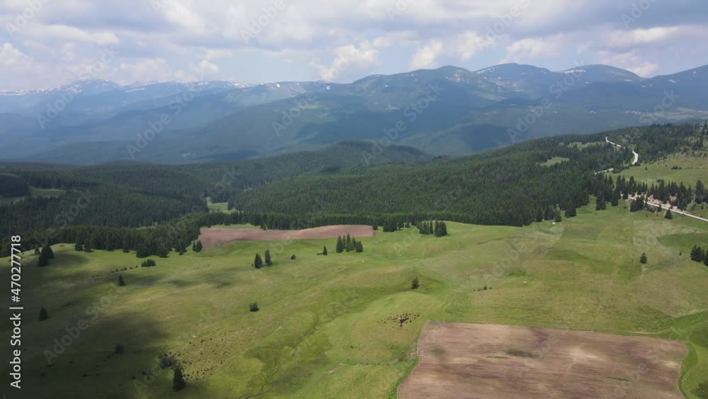 Amazing Aerial view of Rila mountain near Belmeken Dam, Bulgaria Amazing Aerial view of Rila mountain near Belmeken Dam, Bulgaria