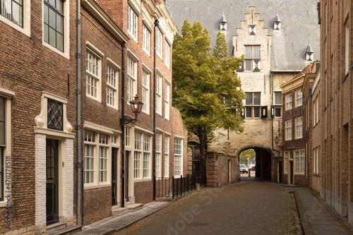 Fototapeta Naklejka Na Ścianę i Meble -  The old center of the city of Middelburg in Zeeland