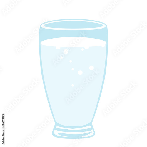 a glass of drinking water