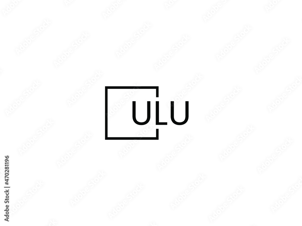 Obraz premium ULU letter initial logo design vector illustration