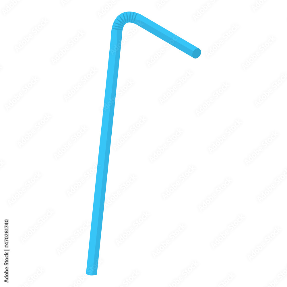 blue straw
