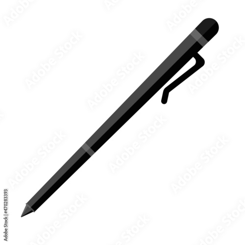 black ballpoint pen